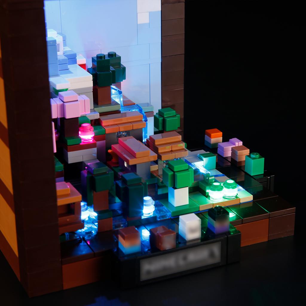 DIY LED Lighting Kit For Lego Minecraft 21265 The Crafting Table Building Block Toy Decoration Adjustable Lighting Accessories