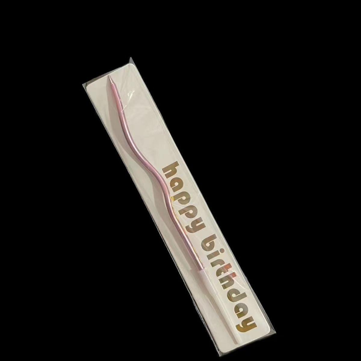 White & Pink Bow Heart Fairy Candle for Birthday Cake Decoration