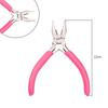 "Handmade Pink Needle-Nose Pliers: Multi-Function Jewelry Tool for Beading and Winding"