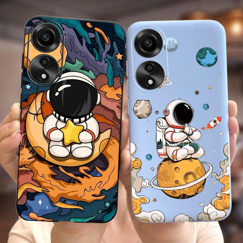 For Oppo A78 4G Case CPH2565 Cute Dinosaur Cartoon Painted Cover Soft Silicone Phone Case For Oppo A78 A 78 OppoA78 4G 5G Fundas