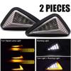 Motorcycle LED Turn Signal Indicators Triangle Flush Mount Amber Blinker Light Running Light LED Moto Accessories Turn Lamp