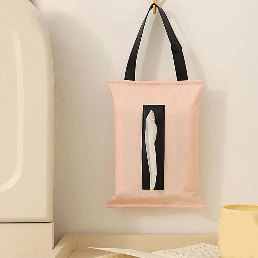 Foldable Wall Mounted Tissue Bag Reusable Car Tissue Dispenser Car Interior Accessories