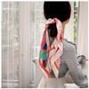 Vintage French Silk Scarf Headband Headband Female Tied Hair Headband Headscarf Ins Tide Large Square Scarf