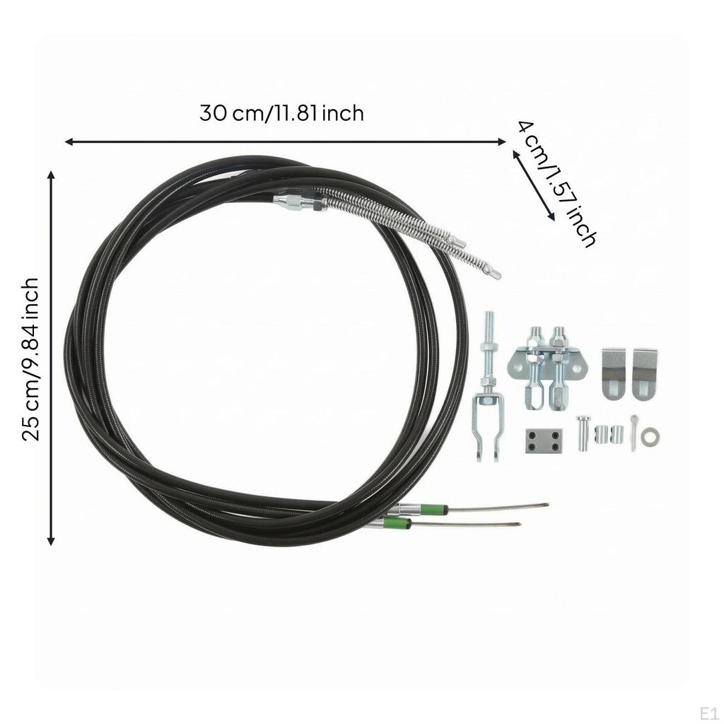 Parking Brake Cable Repair Kit Metal Fittings Emergency Assembly