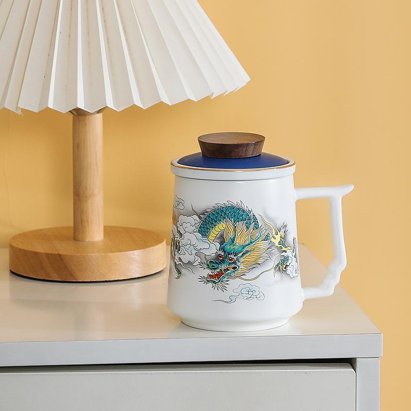 Premium Ceramic Mug with Custom Logo - Gift for Annual Company Event or Cultural Souvenir