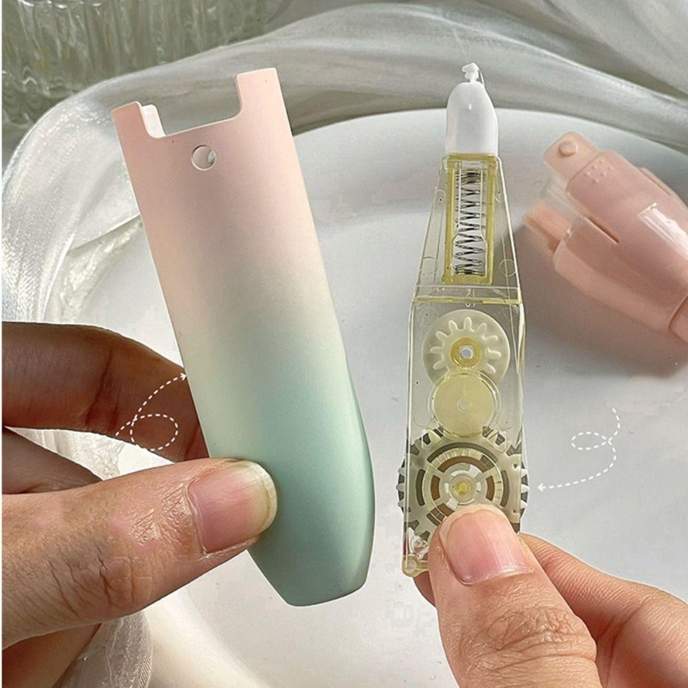 Press Type Correction Tape Durable Gradient Color Pen Shape Corrector Replaceable Core Altered Tools School Office