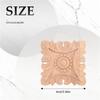 AEE4-Vintage Unpainted Wood Carved Corner Onlay Applique Frame Background Home Furniture Wall Cabinet Door Decor Decoration