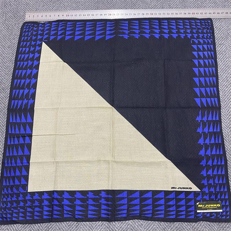 

Винтажный квадратный шарф из чистого хлопка в клетку и полоску, в стиле ретро и ар-деко, легкая роскошь, стиль old money, мужской шейный платок, нагрудный платок для костюма 3739