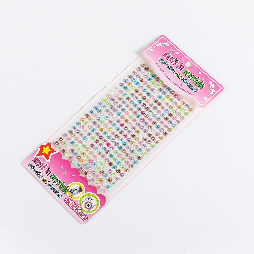 Colorful Acrylic Rhinestone Sunflower Stickers for DIY Phones & Office Supplies