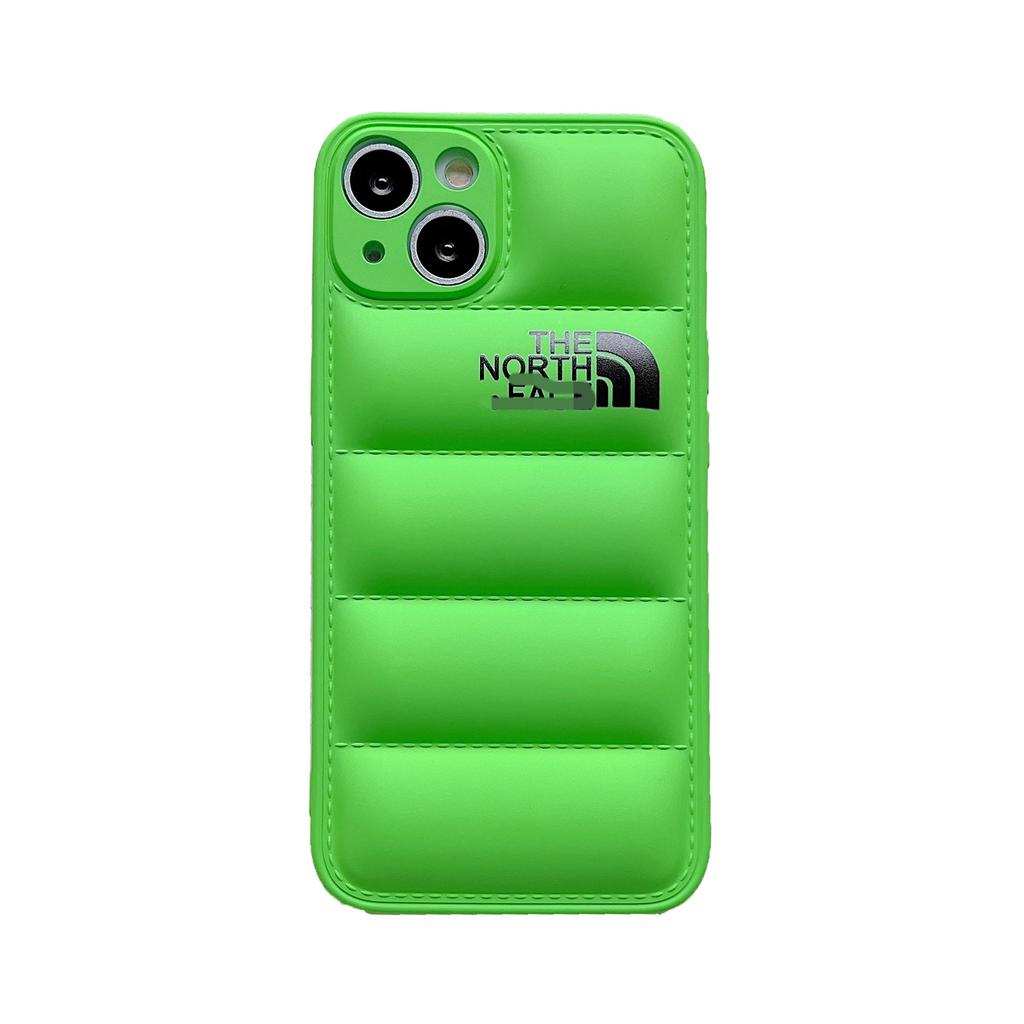 North Puffer Phone Case for iPhone 17 Pro Max Soft Edge Cover Stylish Shockproof for 13 11 16