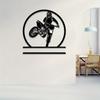 Customizable Motorcycle Metal Wall Art Family Name Sign Indoor Outdoor Holiday Gift