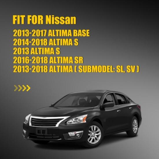 Exterior Heated Mirror Glass W/ Backing Plate for 2013-18 Altima LH Driver Side