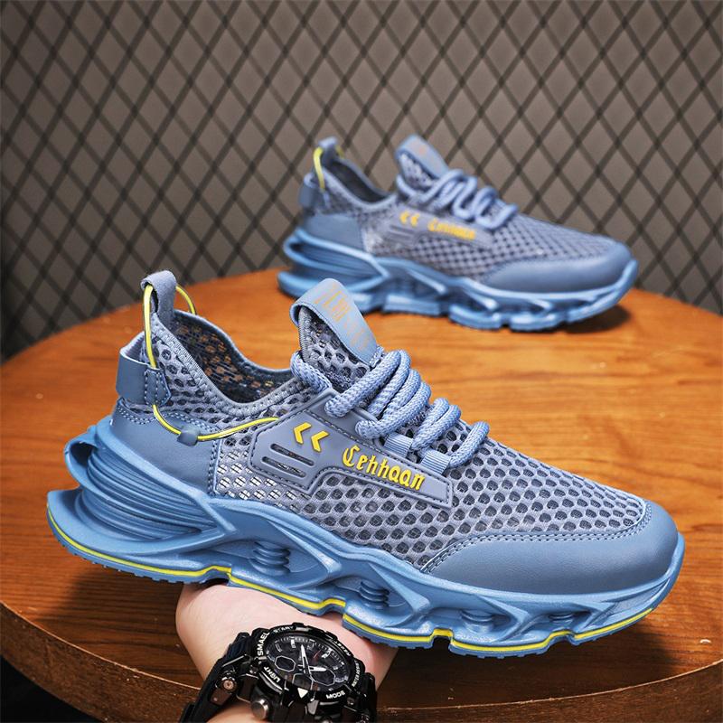 

Мужские летние удобные спортивные кроссовки Vance Coconut для студентов и мальчиков, мужские летающие тканые дышащие повседневные трендовые кроссовки для спортзала на мягкой подошве 44 синий