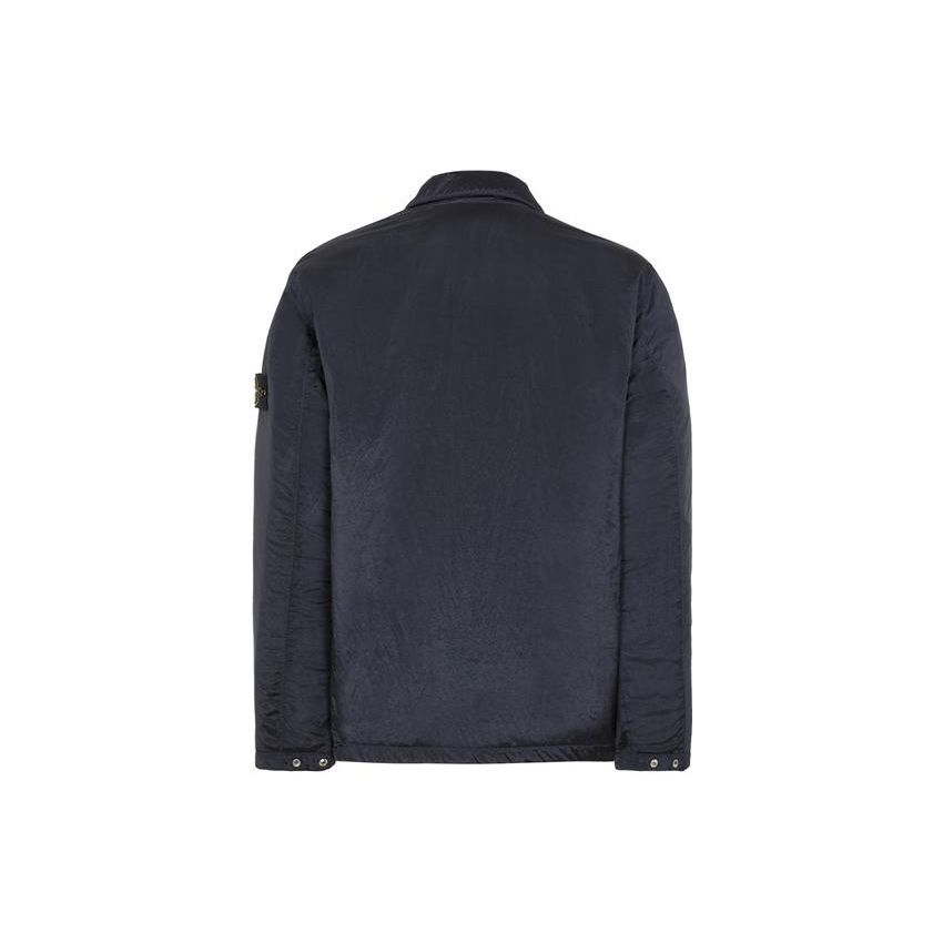 Stone Island FW22 Solid Color Loose Fit Stand Collar Jacket Men Jacket Blue 7715Q0519-V0020