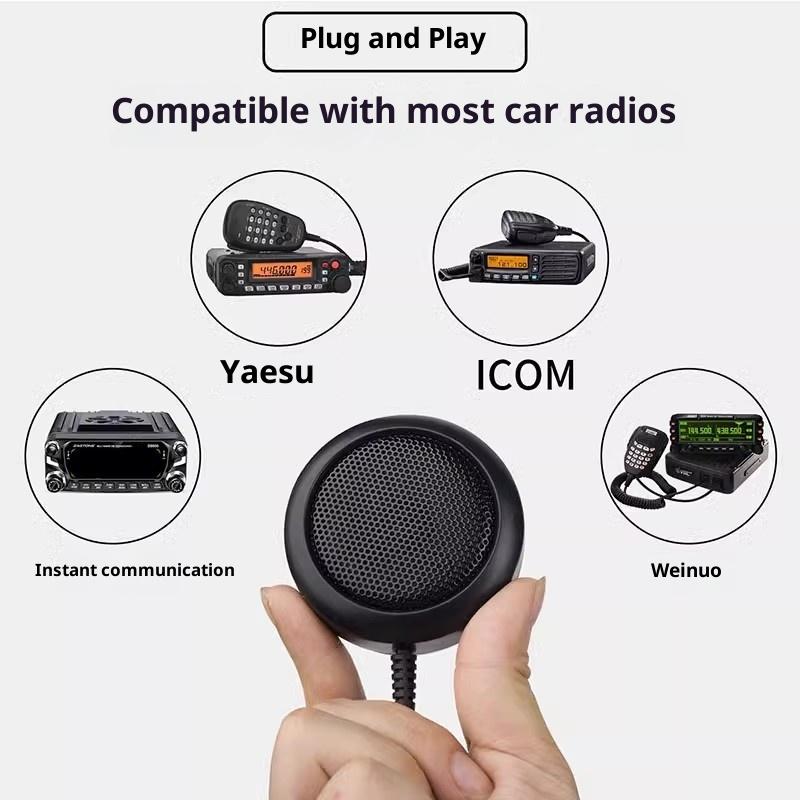Universal 3.5mm Plug Mini Speaker for Car Radio with Clear Sound, Suitable for KG-M70 AR-M6 AR-318 CB Mobile Radios