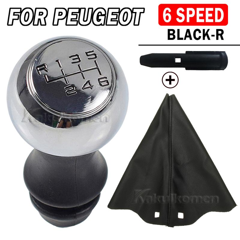 Gear Shift Knob Sports Lever 5 6 Speed For Peugeot 106 206 306 406 107 207 307 407 301 308 2008 3008 1007 Citroen C2 C3 C4