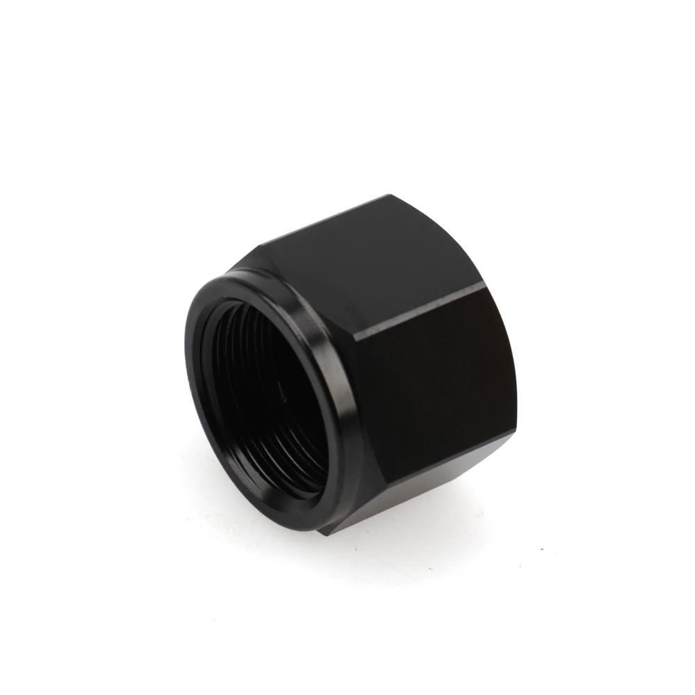 AN6 AN8 AN10 Female Thread Aluminum Pipe External Hex Head Flare fiting TUBE NUT  End Cap Plug Fitting Coupler Connector Adapter