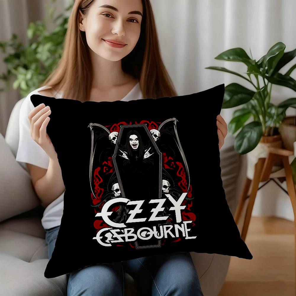 Singer-O-Ozzy Osbournes Pillow Case Plush Fabric Soft Pillowcase Double Sided Print Cushion Cover Household Gifts