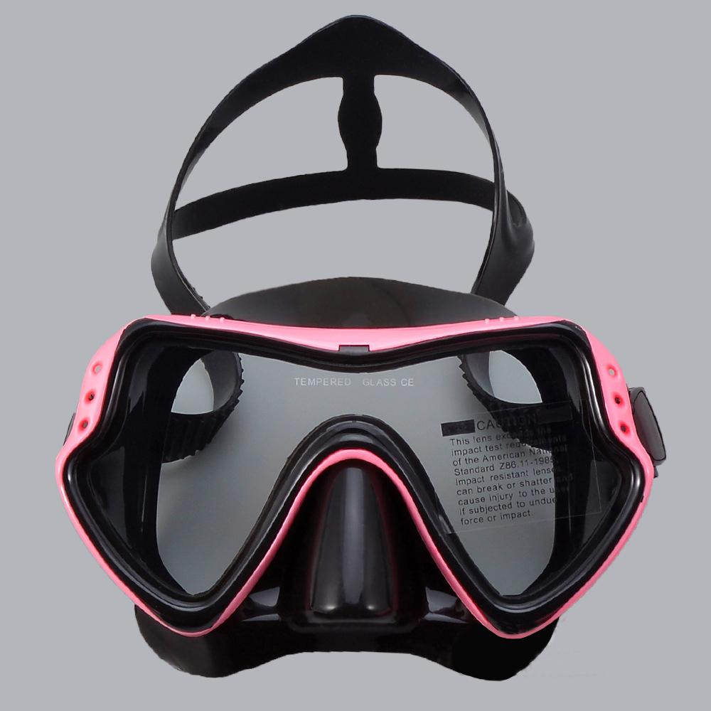Professional Diving Goggles Waterproof Anti Fog Diving Mask Mirror Silicone Snorkel Mask Tempered Glass Snorkeling Set