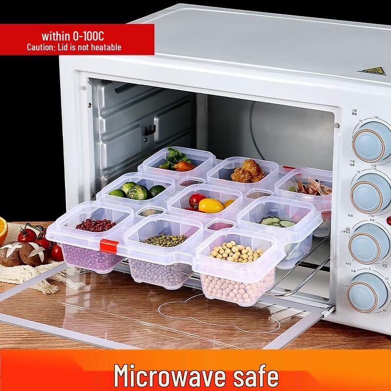 Debo 9-Compartment Food Sample Retention Box with Labels