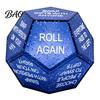 Secret Santa Game Props Swap Gift Exchange Dice, 12-Side Glitter Christmas Stocking Stuffers, Ideas Holiday Gathering Activities Dice for Family