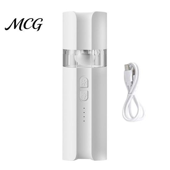 Fan With 4 Wind Speeds Portable Handheld with Power Bank & Light, Rechargeable Foldable Neck Fan, 3000mAh Large Battery Quiet Operation Desk белый