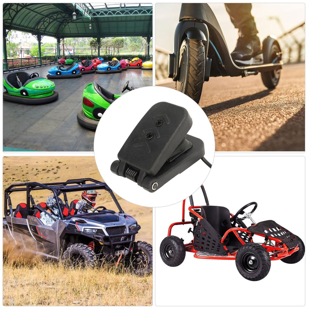 Pedale a Piede Elettronico Acceleratore a Piede Controllo Velocità Acceleratore Pedale Freno per Bicicletta Elettrica Go Kart Veicolo Fuoristrada