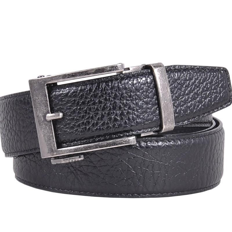 Wholesale Men's Genuine Leather Belt With Automatic Buckle Head Layer Cattle Leather