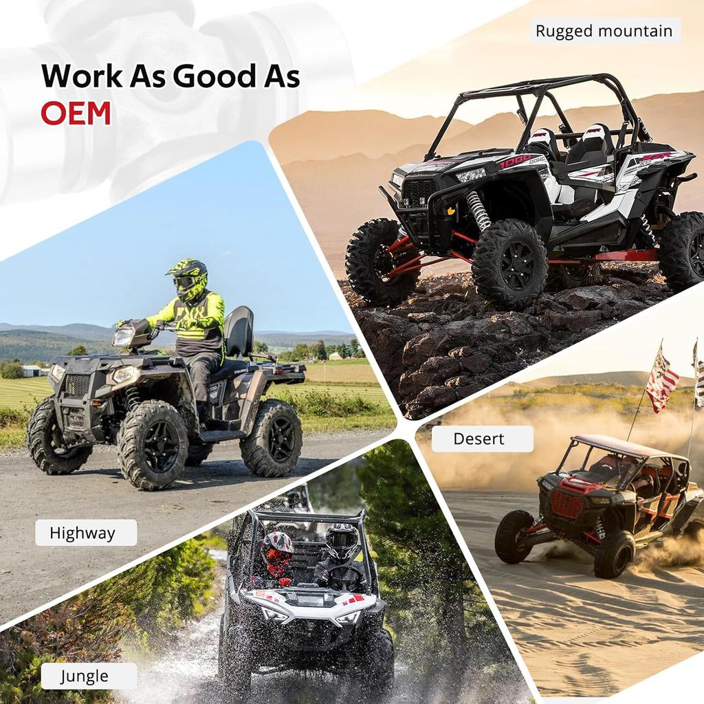 Front Prop Shaft U-Joint 2SET For Polaris RZR Ranger Sportsman General 1000 900 800 700 570 500 OEM# 215 2203703 3235500 3235616 3260104