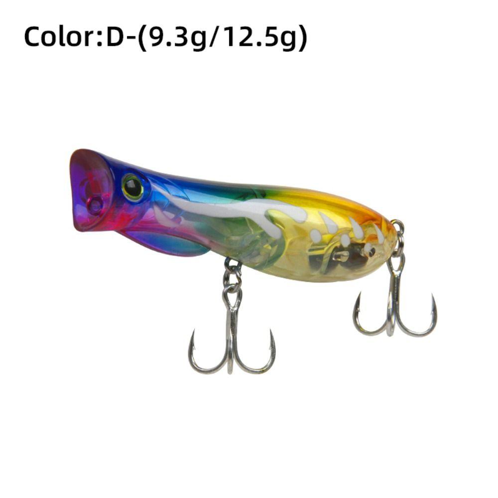 69mm 9.3g Topwater Popper Bait Hard Plastic Rattle Sound Hard Plastic Popper Floating Design Wobble Action