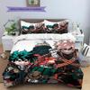 My Hero Academia Anime Bedroom Decor Nice Fan Gift Anime Patterned Duvet Cover Set Daily Use Bedding -xia116