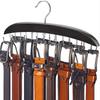 A84X-Belt Hanger Belt Organizer Closet Spare Parts Parts With 14 Hooks Belt Rack Sturdy Wood For Closet Organizers And Storage