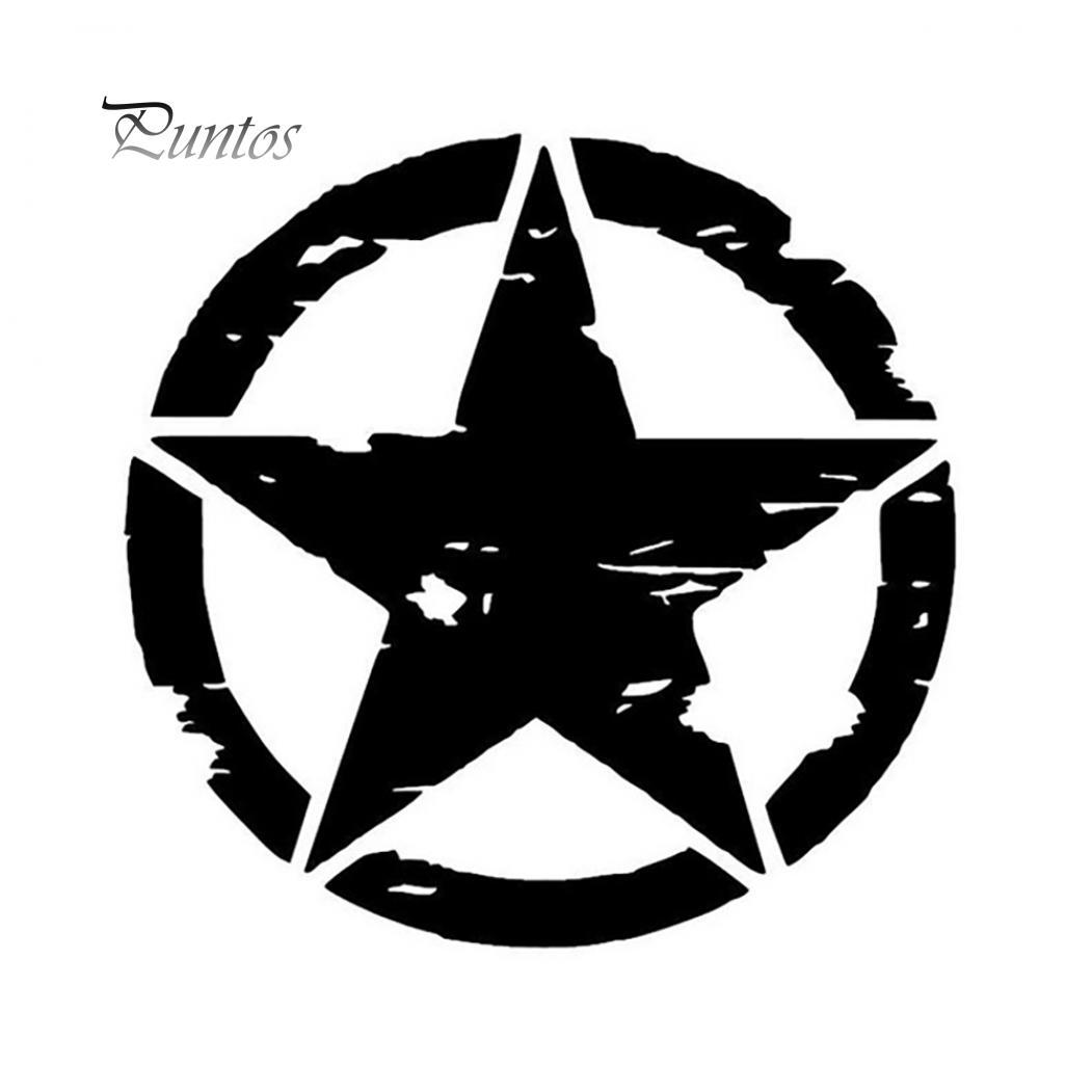 

Автомобильный круг жизни, звезда, светоотражающий автомобильный Стайлинг, наклейки на окна кузова автомобиля, декор 12# чёрный