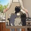 A Fun Cat-Themed Apron, Perfect for Home Kitchens, an Ideal Choice for Baking And Cooking, a Perfect Gift for Couples, Featuring a Dreamy Design In Po