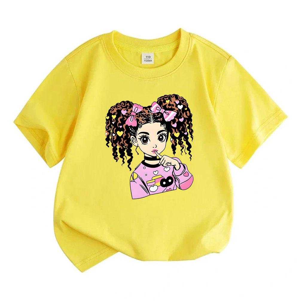 Kids Girls Boys 100% Cotton Crew Neck Short Sleeve T-Shirt,
