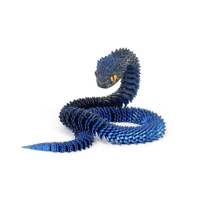 3D-печатный шарнирный мини-дракон-змея, подвижная модель-симулятор змеи, вращающийся декор, игрушка для детей и взрослых, подарок 30/40 см 30cm