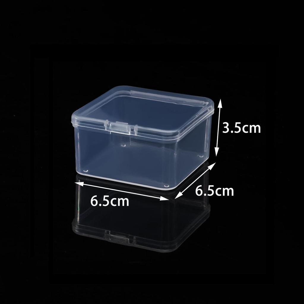 Heightened Square Pp Plastic Box, Transparent Storage, Parts Box, Square Small Product Puzzle Packaging Box, Display Box.