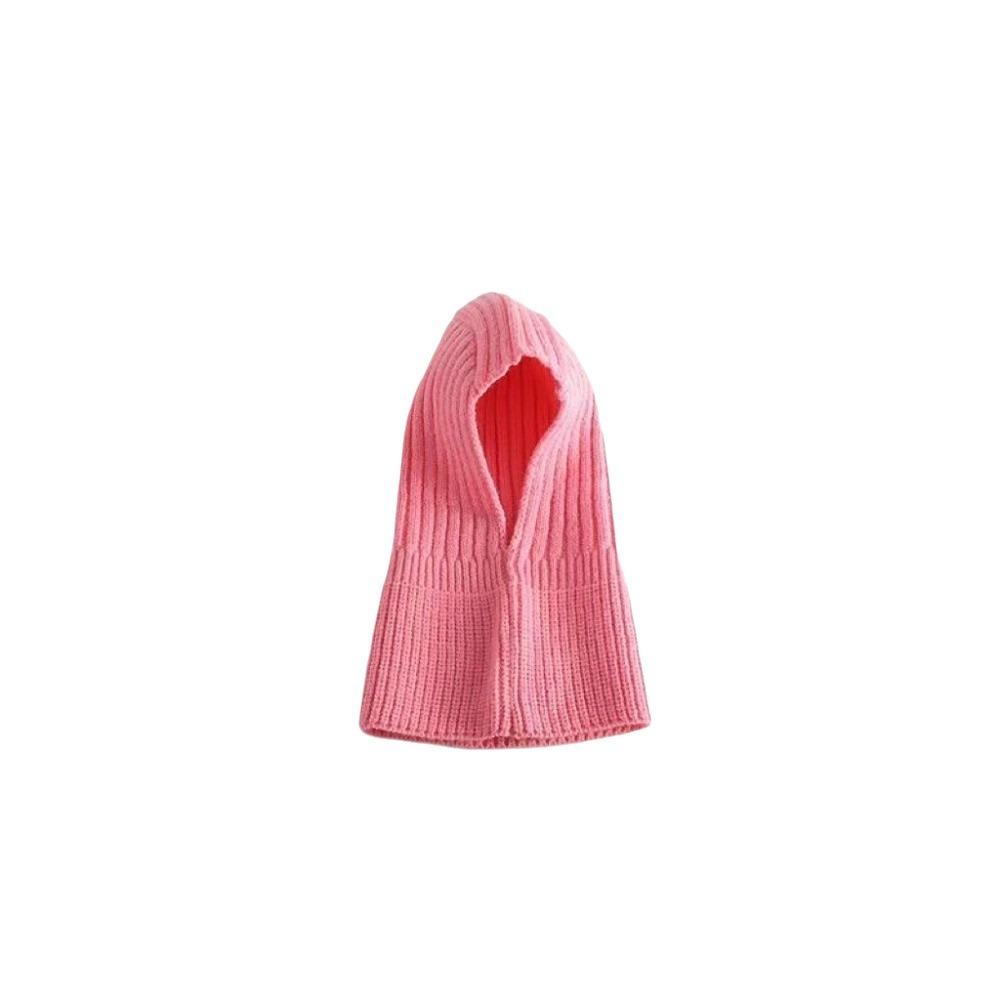 Plush Children Hooded Hat Wool Kids Balaclava Hat Simple Scarf Integrated Hat  Kids Accessories