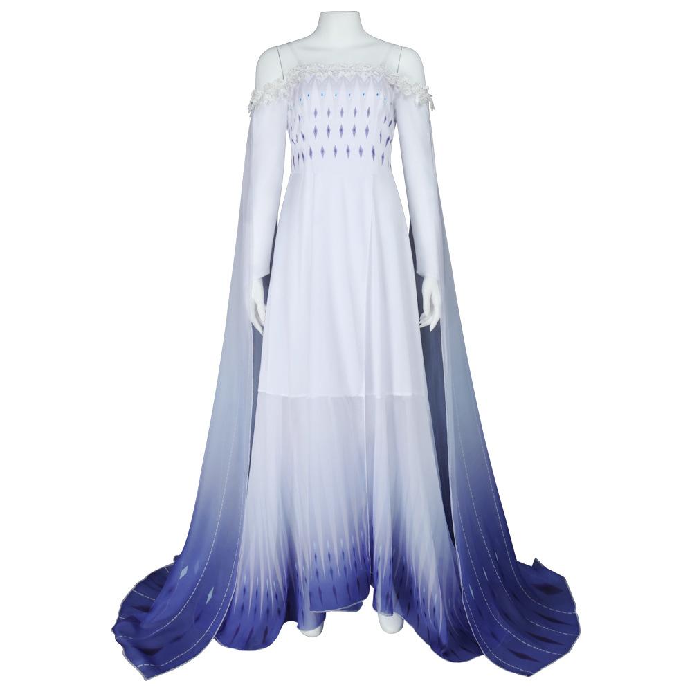 Cosplay Frozen 1 Princess Elsa Dress COS Dress Elsa gradual change mesh dress Halloween stage show