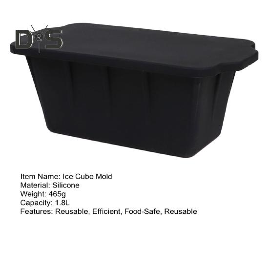 Silicone Ice Cube Mold Reusable Large Ice Cube Tray for Coolers Beach Trips Ice Block Molds for Freezer Ice Bath Chiller Accessories