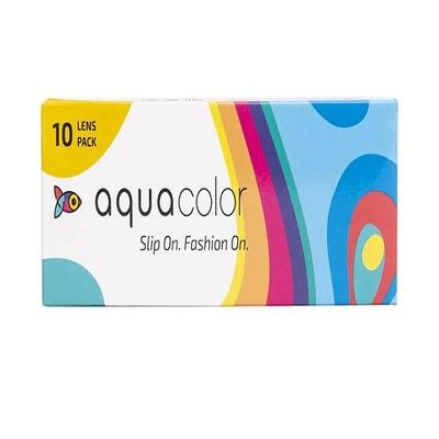 Soczewki kontaktowe Aquacolor Daily Disposable Soft Colored Zero Power z ochroną UV - Envy Green - (10 soczewek/pudełko) - Plano