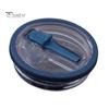 40oz Tumbler Flip Straw Lid Replacement Leak-Proof Splash Resistant Cover for Cup BPA-Free Reusable Glass Lid with Folding Straw