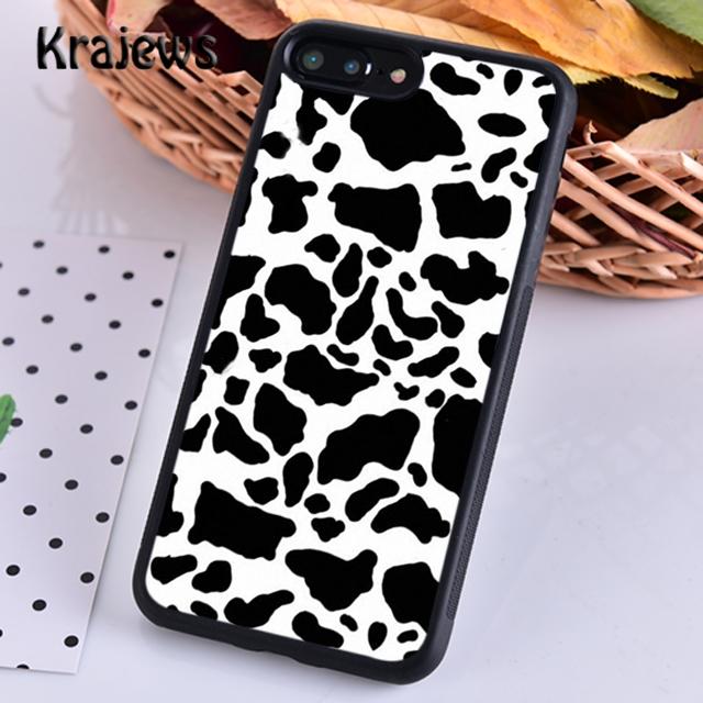 Cow Hide spotted fur Farm Animal Black White For iPhone 17 Air 16 Phone Case Cover 15 SE 14 plus 12 13 pro max
