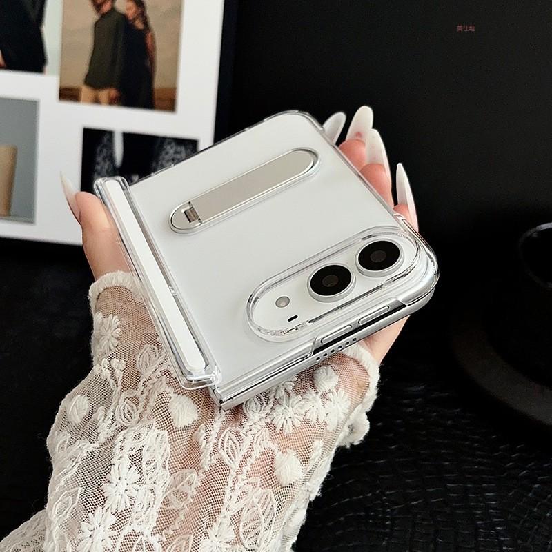 Duo Phone Case With Rotating Stand IPhone Clear Shockproof Slim Solid Color Men