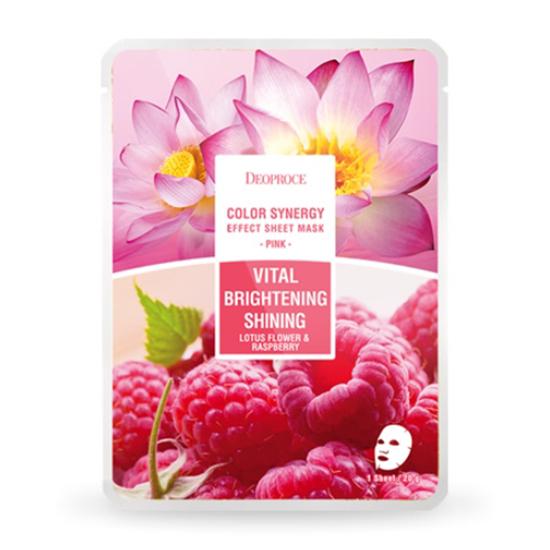 

Deoproce Color Synergy Effect Тканевая маска «Розовый цветок лотоса и малина» 20 г * 5 шт./10 шт./15 шт./20 шт.