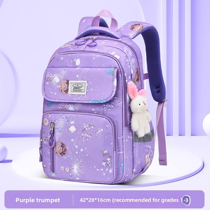 

Small Kids School Backpack With Breathable Nylon For Elementary Students Purple Small