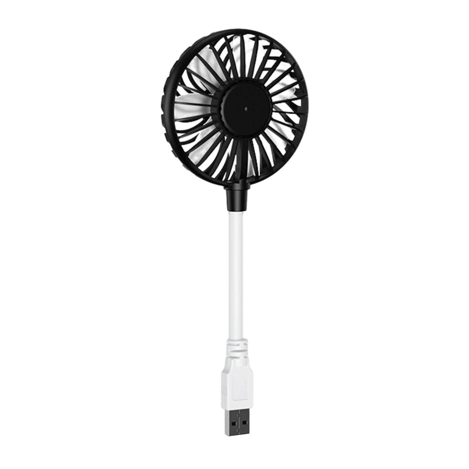 

Mini USB Fan 360 Degree Adjustable Flexible Fan for Power Bank Laptop PC for Home Office Car Outdoor Travel Summer Gifts чёрный