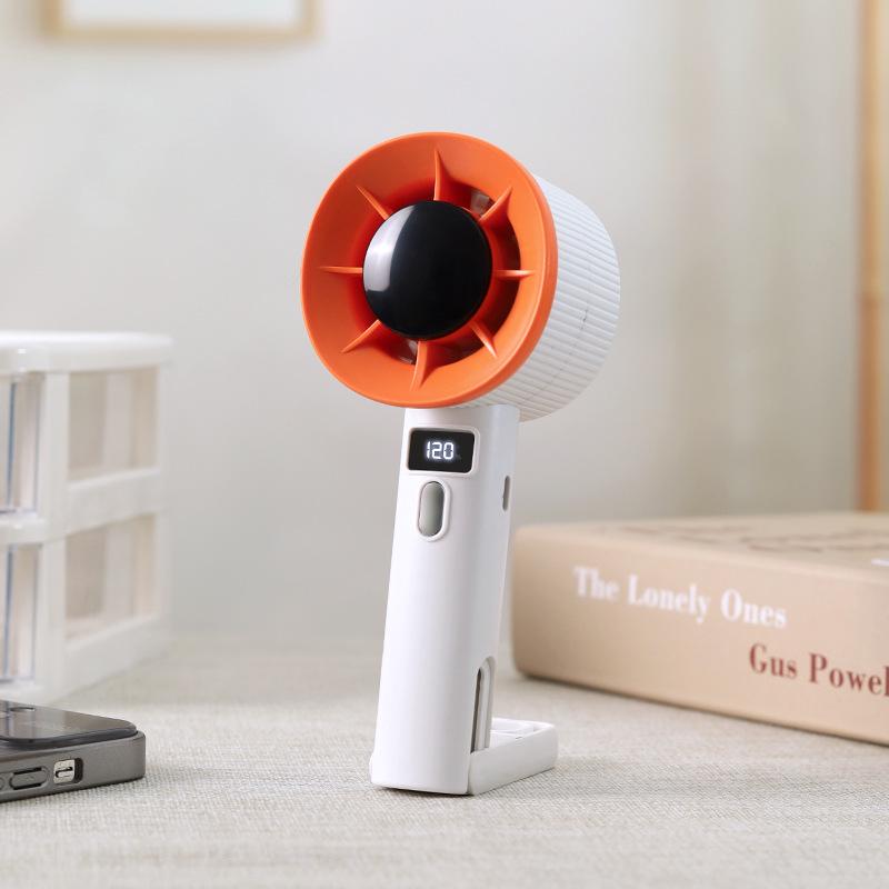 

Portable Quiet Handheld Fan with Digital Display and Long Battery Life – Ideal as a Corporate Gift 7*5.5*19 cm белый