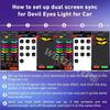 APP & Remote Truck Eyes Matrix Pixel Panel Display Screen Flexible Car Graffiti Scrolling Text Animation Light Big Truck Light