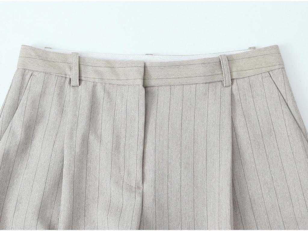 Wiosna 2025 Damska Kamizelka Bez Rękawów i Spodnie Casualowe - Moda w Stylu Euroamerykańskim